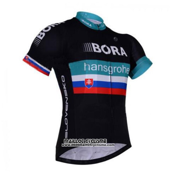 2017 Maillot Ciclismo Bora Hansgrohe Noir Manches Courtes et Cuissard
